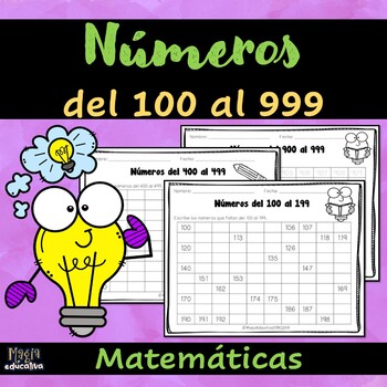Preview of Números del 100 al 999 | Numbers 100 to 999 SPANISH