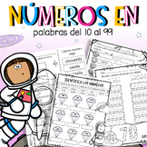 Números en palabras del 10 al 99 | Spanish Worksheets