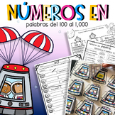 Números en palabras del 100 al 1,000 | Spanish Worksheets