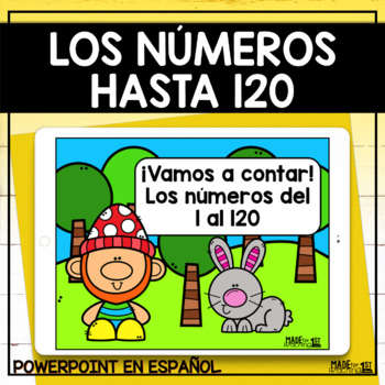 Preview of Números hasta 120 | Spanish PowerPoint