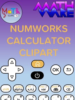 Preview of Numworks Graphing Calculator Keys Clipart