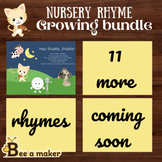 Nursery rhymes sequencing and busy book activities growing bundle