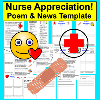 Nurse Appreciation News!  - Templates to Write and Publish + Nurse Poem