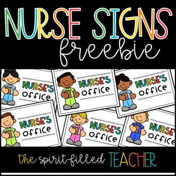 Preview of Nurse Office Signs FREEBIE