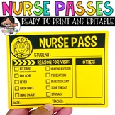 Nurse Pass | Editable Health Aide Passes