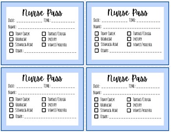 Preview of Nurse Passes