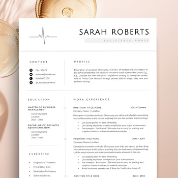 Preview of Nurse Practitioner Resume Template, Nursing Resume Template Word, LPN Resume