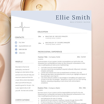 Preview of Nurse Resume, Resume Templates Google Docs, School Nurse, Best Nurse Resume