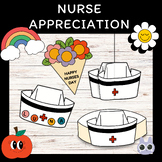 Nurse appreciation day,headband,hat,flower,bouquet,craft a