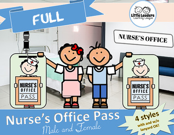 Preview of Nurse's Office Pass / Nurse Room / Clinic for Classroom Management