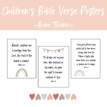 Preview of Nursery-Children's Bible Verse Posters