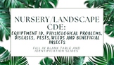 Nursery/Landscape (FFA CDE) Blank Tables and Identificatio