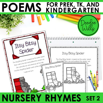 Preview of Nursery Rhyme Poems Poetry for PreK & Kindergarten Activities Nursery Rhymes - 2