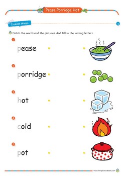 Nursery Rhyme Activities : Pease Porridge Hot *Printables | TpT