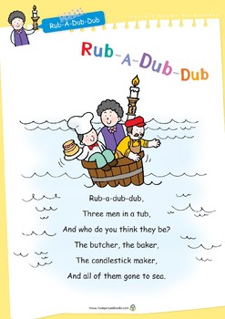 nursery rhyme activities rub a dub dub printables by worksheet