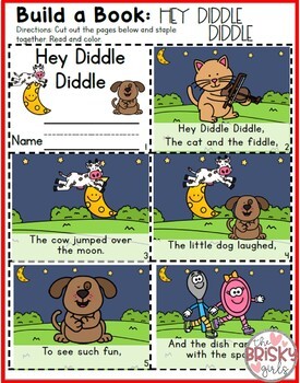Nursery Rhymes Preschool Hey Diddle Diddle (Nursery Rhyme Sequencing)