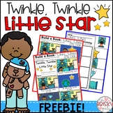 Nursery Rhymes Preschool Twinkle Twinkle Little Star Freebie
