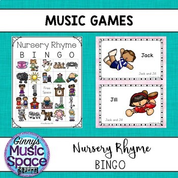 Preview of Music Games - Nursery Rhyme Bingo