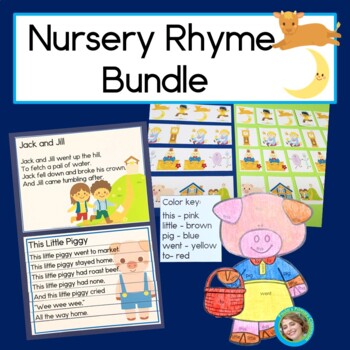 Nursery Rhyme Bundle with Reading, Writing, Sight Words and Patterns