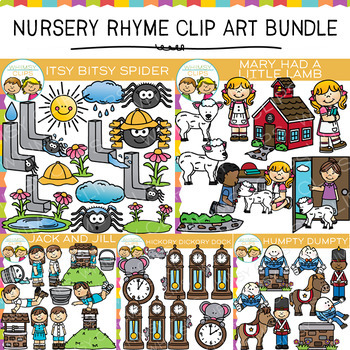 Preview of Nursery Rhyme Clip Art Bundle One