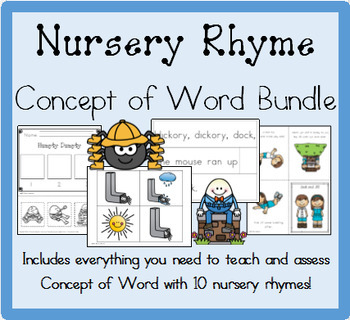 Preview of Nursery Rhyme Concept of Word Bundle