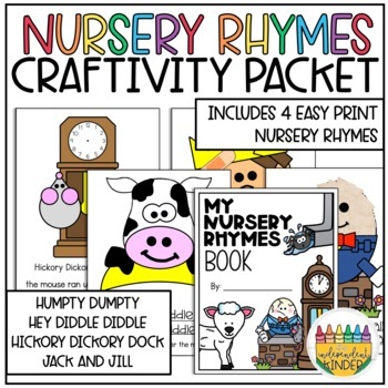 Nursery Rhyme Craftivity by The Independent Kinder | TPT
