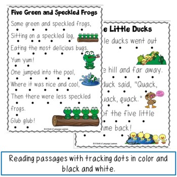 Nursery Rhyme Fluency Passages 3 by A World of Language Learners