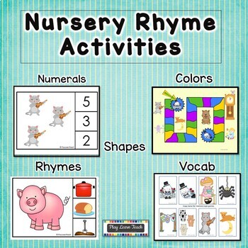 Nursery Rhymes Activities by PlayLearnTeach | Teachers Pay Teachers