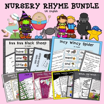 Preview of Nursery Rhyme Bundle AUS UK