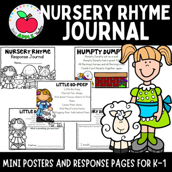 Preview of Nursery Rhyme Journal for K-1--Fun Response Pages for 13 Popular Rhymes