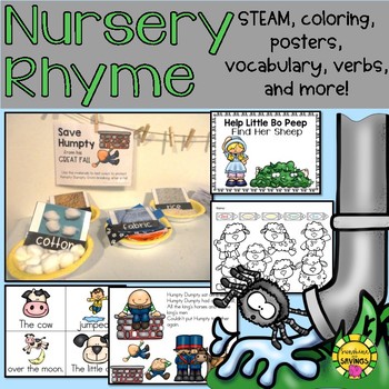 Preview of Nursery Rhyme Preschool Activities