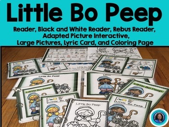 Nursery Rhyme Little Bo Peep Differentiated Interactive Tpt