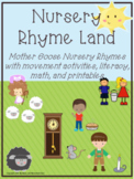 Nursery Rhyme Movement Activities, preschool nursery rhyme