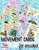 Nursery Rhyme Movement Cards for Preschool and Brain Break