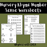 Nursery Rhyme Number Sense Worksheets - Aligned with CKLA