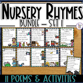 Nursery Rhyme Poems and Activities Bundle - Set 1