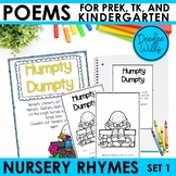 Nursery Rhyme Poems, Poetry for PreK & Kindergarten Activi