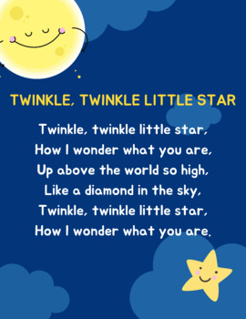 Nursery Rhyme Posters (4 songs) by The Kiddie Cloud | TPT