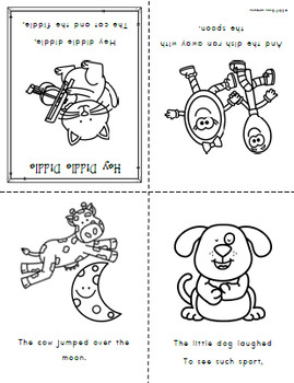 hey diddle diddle coloring page