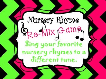 Preview of Nursery Rhyme Re-Mix Game