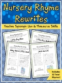 Nursery Rhyme Rewrites | Thesaurus Skills | Synonym Skills