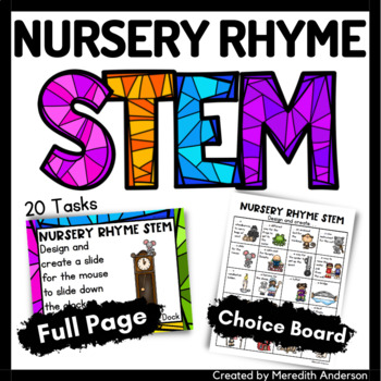 Preview of Nursery Rhyme STEM and STEAM Activities