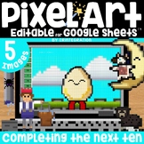 Nursery Rhyme Scene Pixel Art Math for Mother Goose Day Co