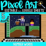 Nursery Rhyme Scene Pixel Art Math for Mother Goose Day Wr
