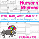 Nursery Rhyme Sentence Writing Pracitice - Read, Trace, Gl