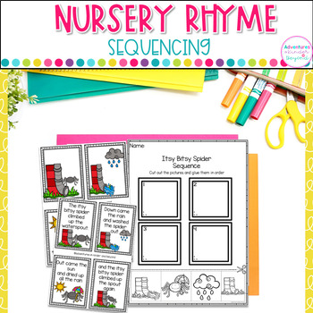 Preview of Nursery Rhymes Activities for Story Sequencing and Retell Kindergarten Reading