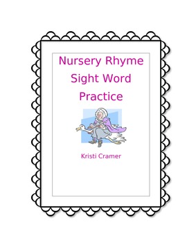 Preview of Nursery Rhyme Sight Word Packet