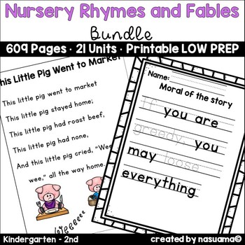 Preview of Nursery Rhyme Activities BUNDLE