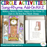 Nursery Rhyme and Song Circle Activities for Preschool & E