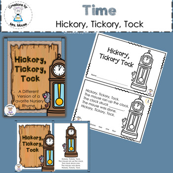 Preview of Nursery Rhyme and Time (clocks) - Hickory Tickory Tock